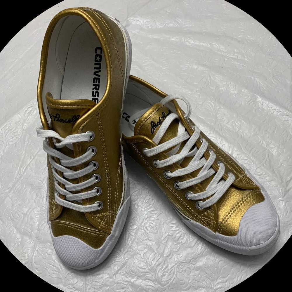 Converse Jack Purcell Gold Leather sneakers